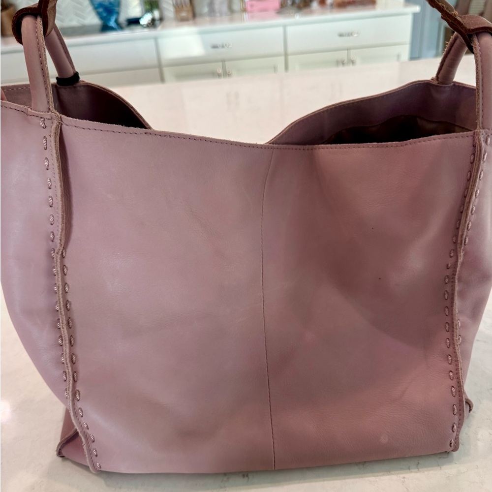 The Sak Pink Leather Tote Bag - Picture 2 of 7